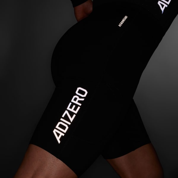 adidas Adizero Running Short Leggings - Black | Free