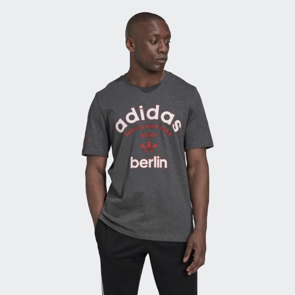 Grijs Berlin Collegiate City T-shirt BWA23