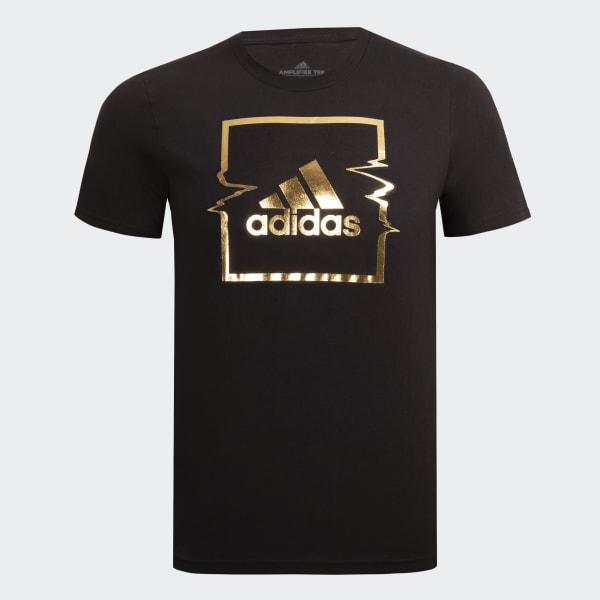 Playeras negras adidas sales