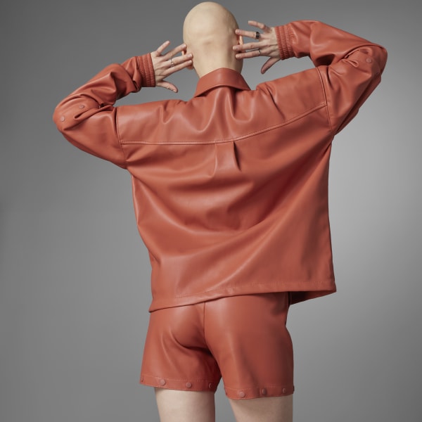 Brown Always Original Faux Leather Track Jacket
