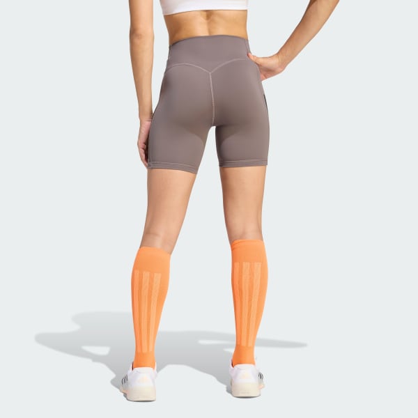 Gris calzas cortas Optime Workout 3 Tiras