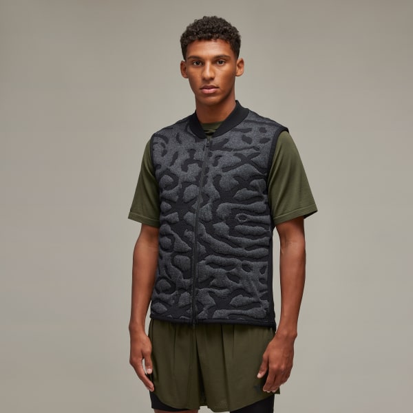 Black Y-3 Running Engineered Insulated Vest