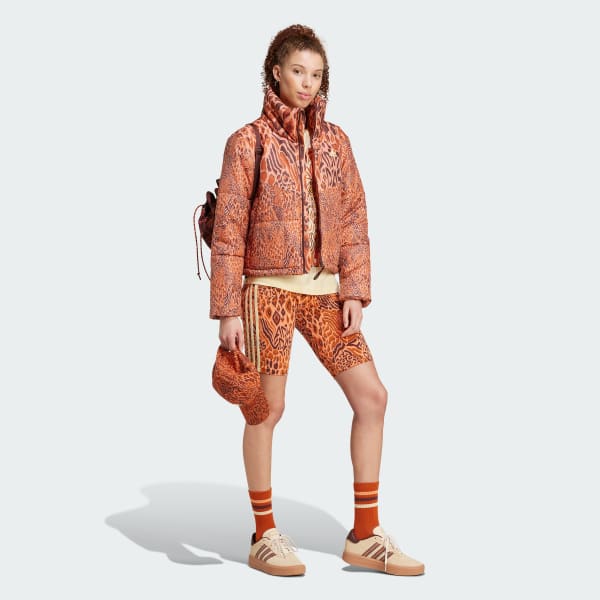 Laranja Jaqueta Acolchoada adidas x FARM Rio