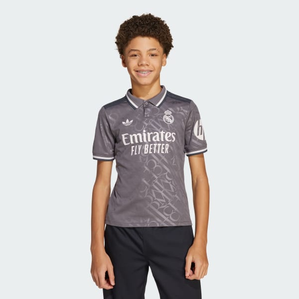 Brown Real Madrid 24/25 Third Jersey Kids