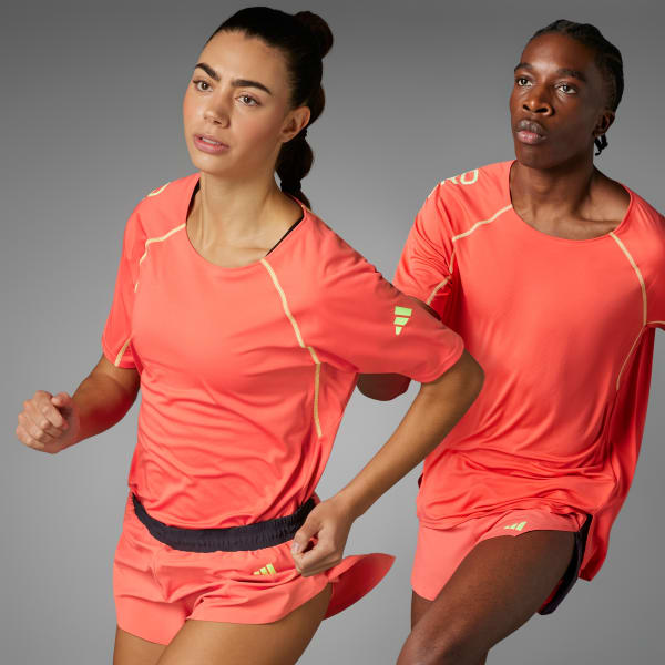 Rojo Remera de Running Ekiden (Unisex)