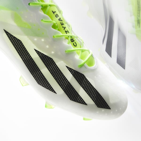 adidas X Crazyfast+ Firm Ground Soccer Cleats - White | Unisex