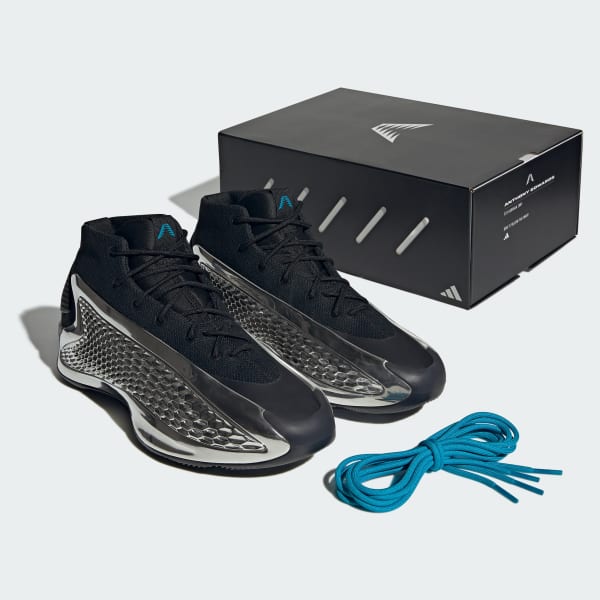 adidas Chrome Anthony Edwards Mid 1 Shoes - Black | Free