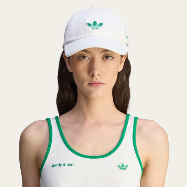 adidas sporty & rich タンクトップ ホワイト adidas SPORTY & RICH TANK TOP オフホワイト/グリーン
