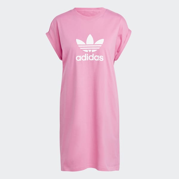 adidas Adicolor Classics Trefoil Tee Dress - Pink | Women\'s Lifestyle |  adidas US | Sportkleider