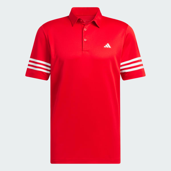 Red 3-Stripes Polo Shirt