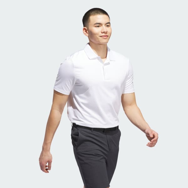 สีขาว เสื้อโปโลมีผิวสัมผัส Beyond The Course