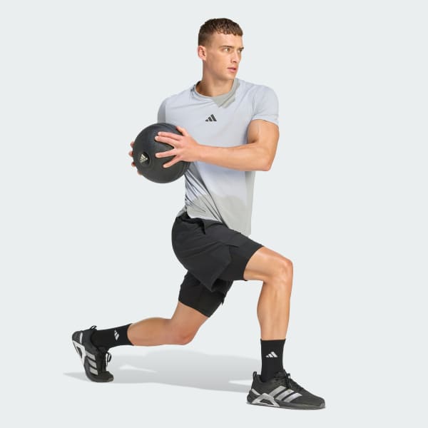 Grey Designed for Training Workout Tee