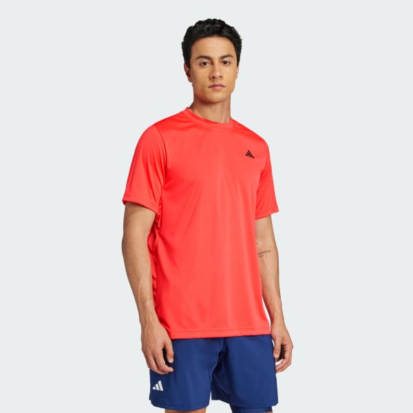 Rosso T-shirt da tennis Club Climacool