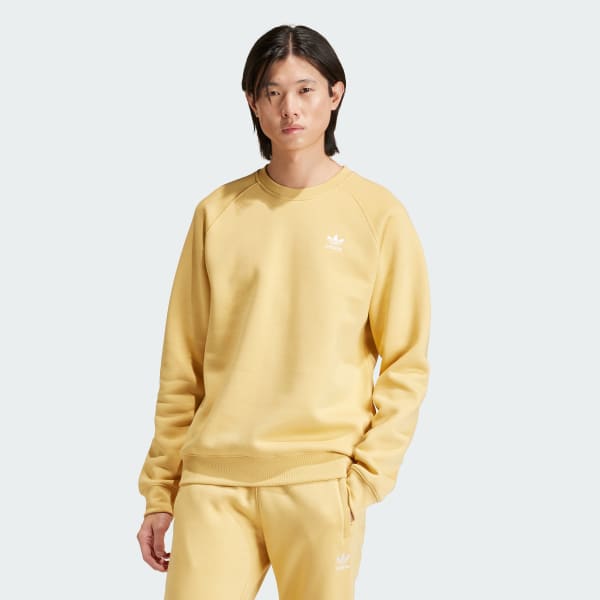 Adidas originals trefoil oversized sweatshirt in cream discount