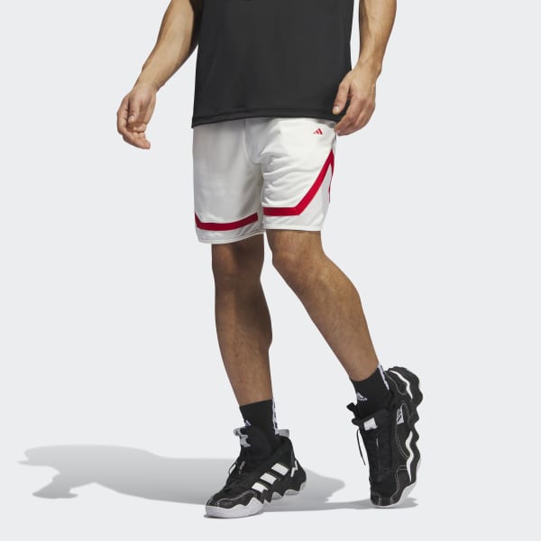adidas Pro Block Shorts - White | Men's Basketball |