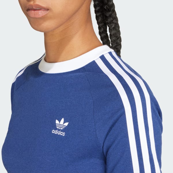 アディダス スリーストライプス スリムラグラン半袖Tシャツ