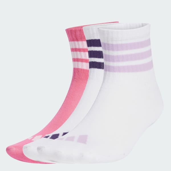 biela Ponožky Ribbed Socks Kids, 3 páry