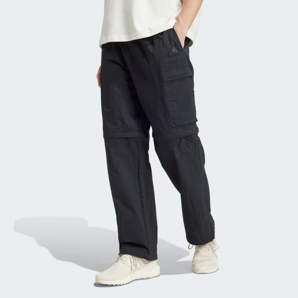 Schwarz City Escape Premium Zip-Off Cargohose