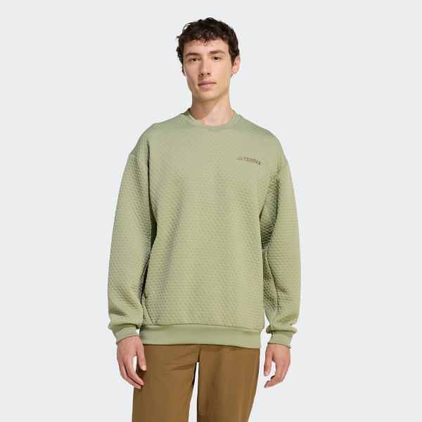Verde Suéter Terrex Xploric cuello redondo