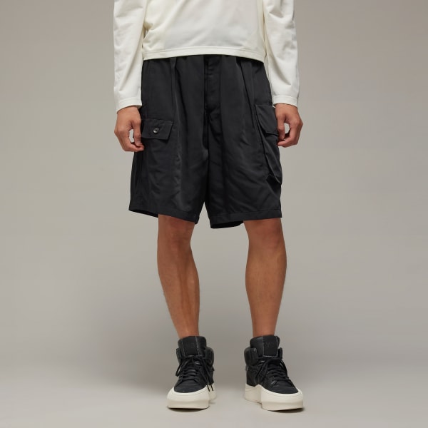 アディダス Y-3 NYLON TWILL SHORTS - ブラック | アディダス ジャパン