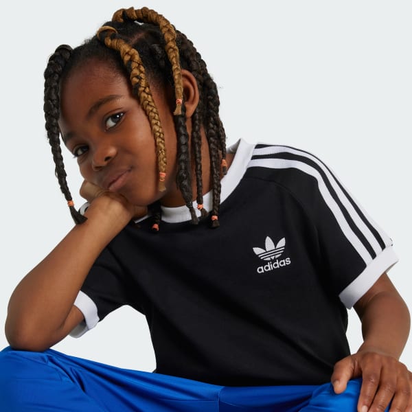 Tシャツ・カットソー adidas Adicolor Trefoil T-Shirt Kids Black IY2389 adidas Adicolor Trefoil Tee Kids - Black | Free Shipping