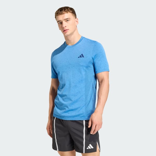 Azul Camiseta Workout Essentials Seamless