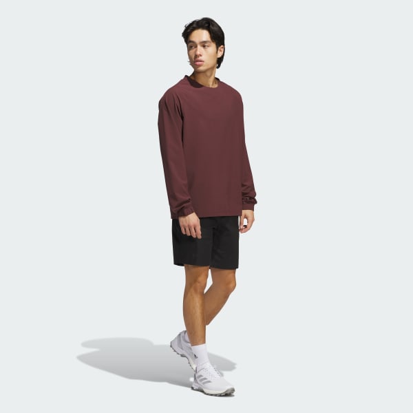 adidas Go-To Wind Crewneck Pullover - Burgundy | Free Shipping