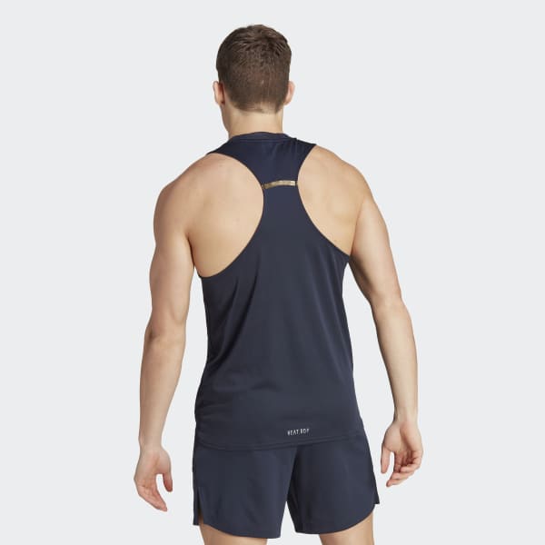 adidas Designed for Training HEAT.RDY HIIT Training Tank Top - Blue ...