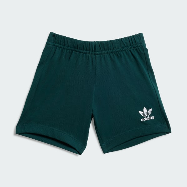 Green Shorts Tee Set Kids