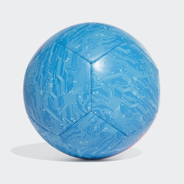 blue adidas ball