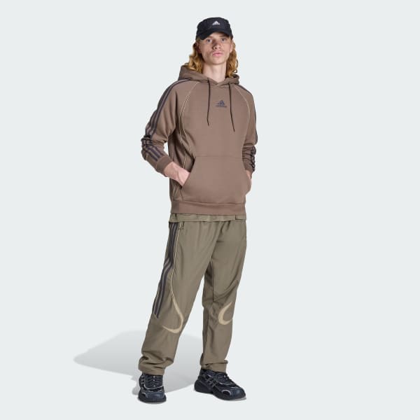 Marrone Adicolor Teamgeist Cut Line Felpa con cappuccio