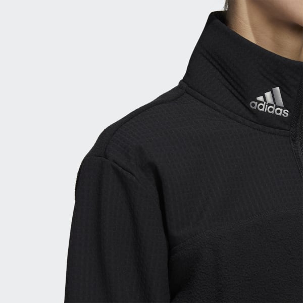 Black 1/4-Zip Fleece Jacket VW474