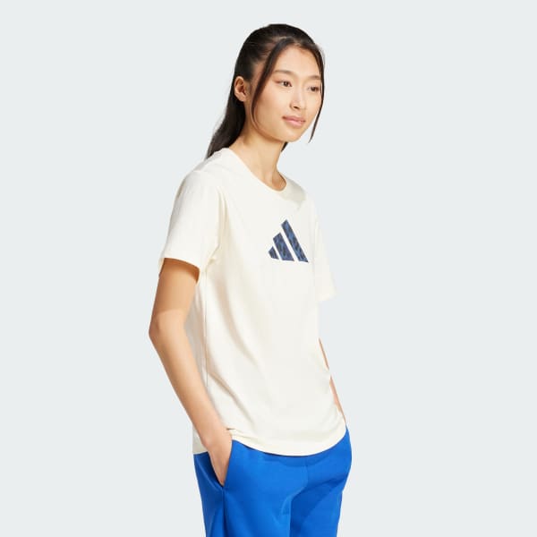 Blanco Polera Future Icons Estampada