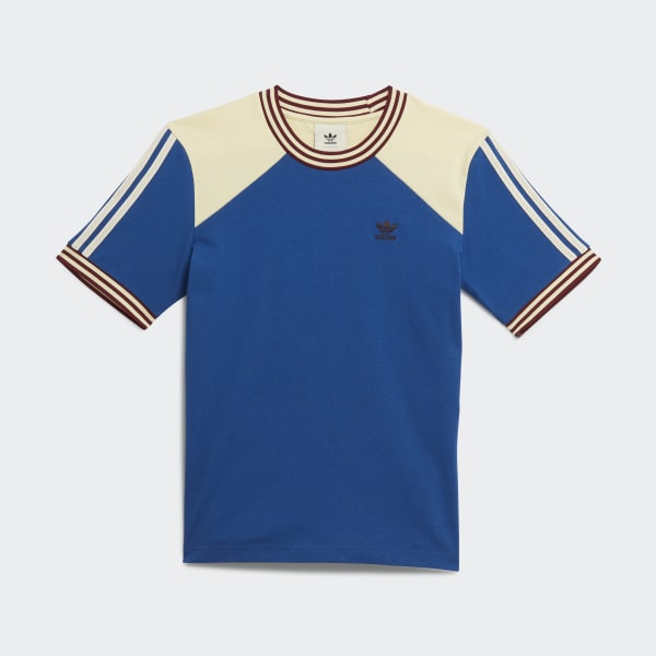 Wales Bonner Saint Jersey-knit Polo Shirt in Blue for Men Save 14% Mens T-shirts Wales Bonner T-shirts 