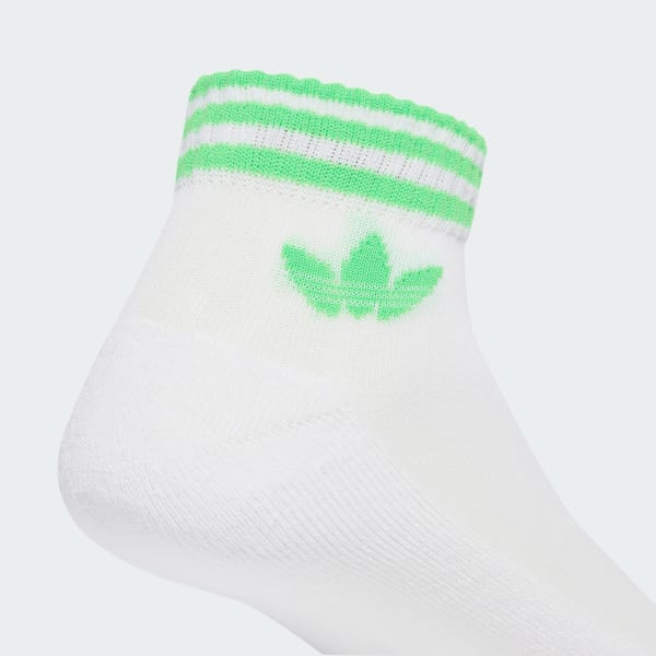 Blanc Socquettes 3 bandes (lot de 3 paires)