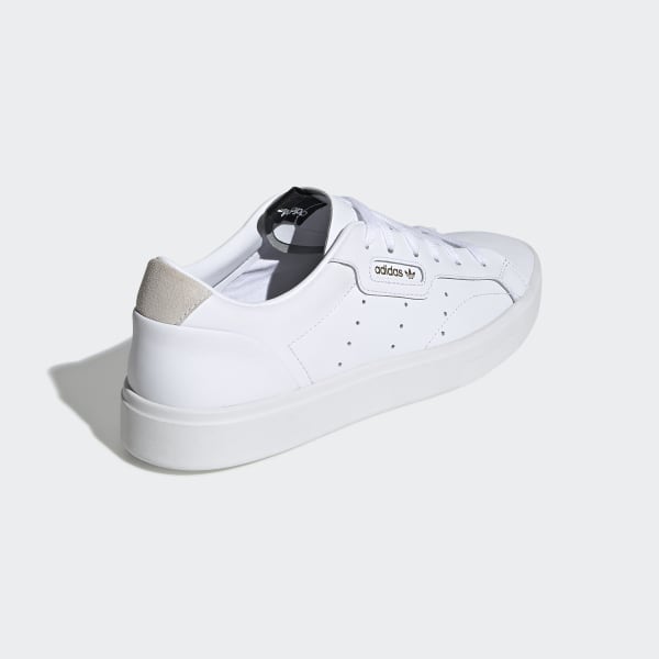 adidas white low top sneakers