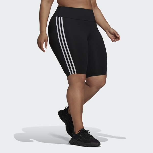 Preto Calções com Cintura Subida Primeblue Adicolor Classics (Plus Size) 27159