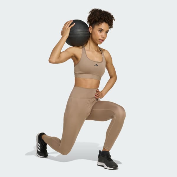 Braun Optime Essentials 7/8-Leggings, ohne Vordernaht