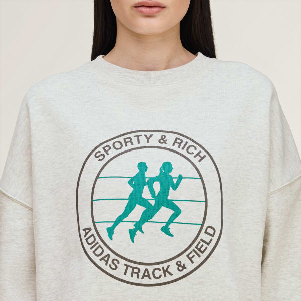 adidas Sporty & Rich Sweater - Grey | Free Shipping with