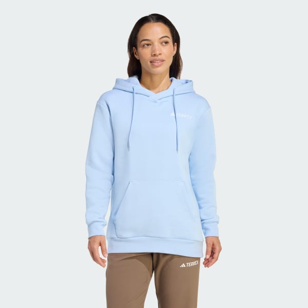 Azul Polerón con Capucha Terrex Multi Logo Pequeño