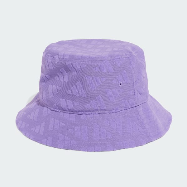 Ungu Topi Bucket Monogram