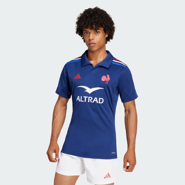 blauw Frankrijk Rugby Performance Thuisshirt
