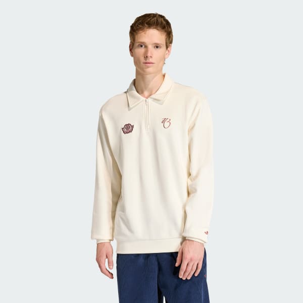 Vit Jude Bellingham Loose Half Zip Tröja