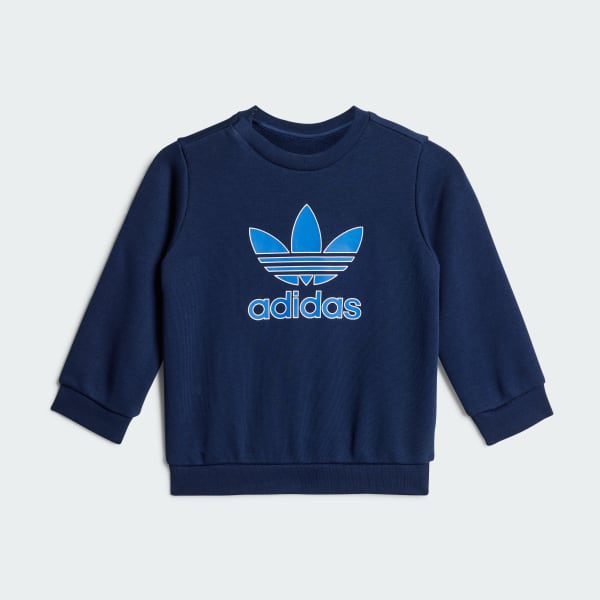 Blue 키즈용 트레포일 크루 세트