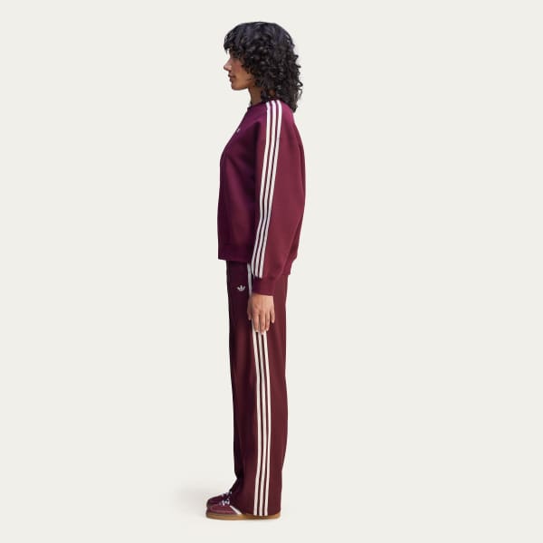 Burgundy adidas x Sporty & Rich Track Pants