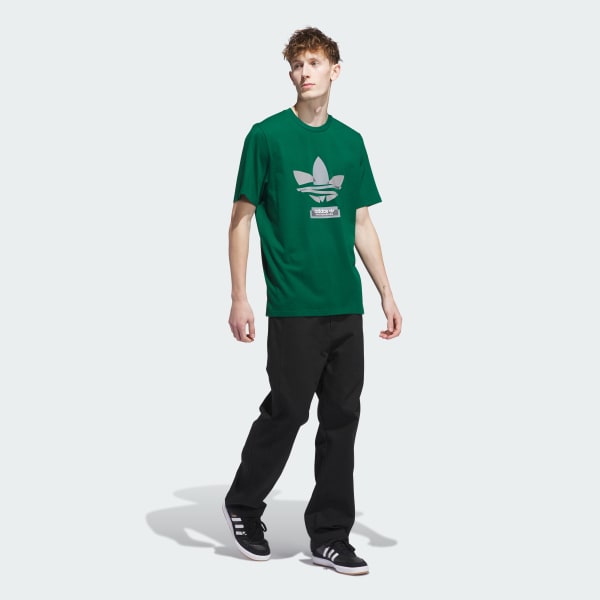 Verde Camiseta Skateboarding Trefoil