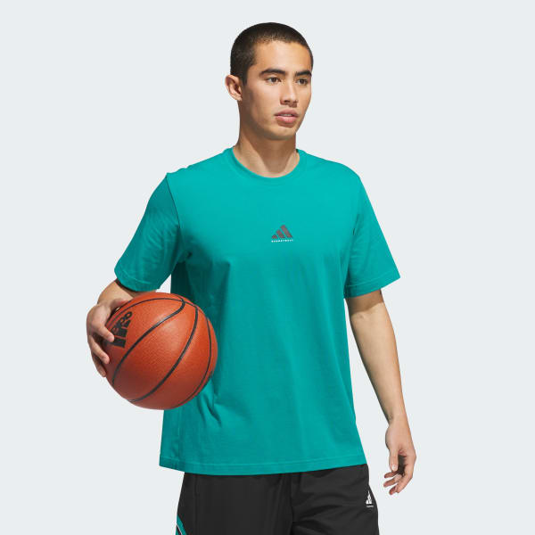 Groen adidas Basketball Graphic T-shirt