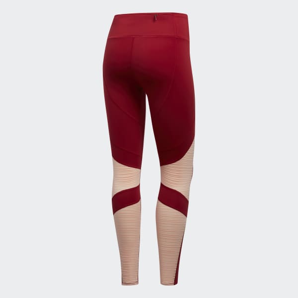 Burgundy How We Do 7/8 Light Tights