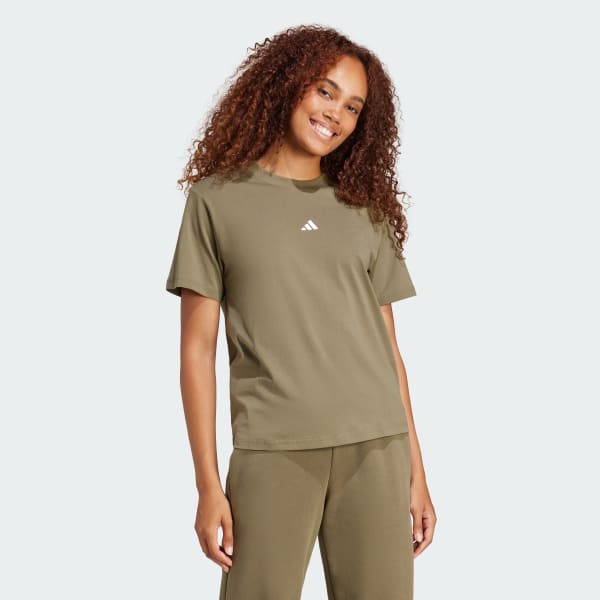 Verde Playera Essentials Small Logo Cotton