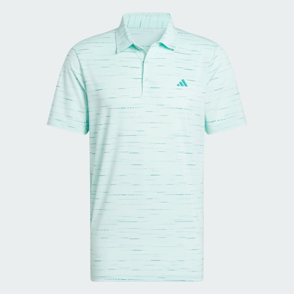 Turquoise Ultimate365 Mesh Glimmer Print Polo Shirt